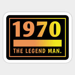 1970 birthday Sticker